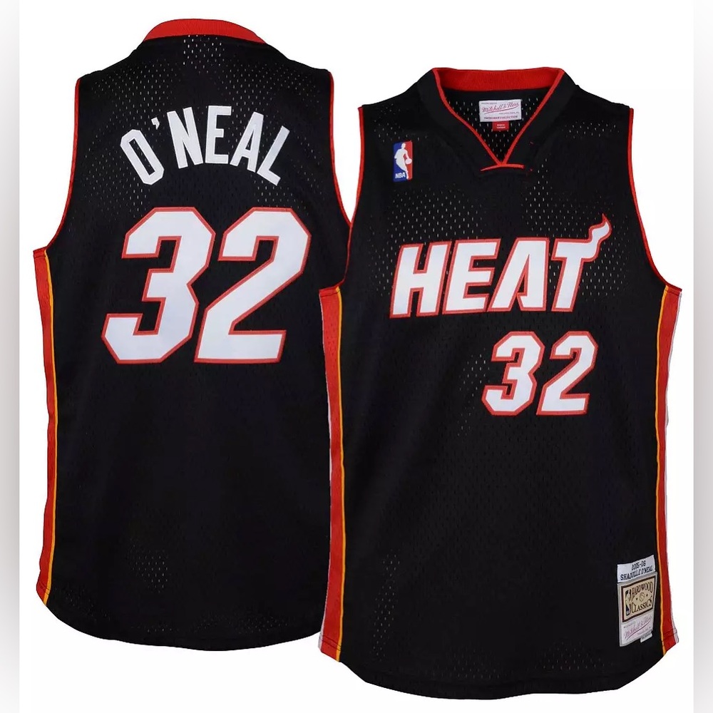 Mitchell & Ness Youth 2005-2006 Miami Heat Shaquille O’Neal Hardwood Classics